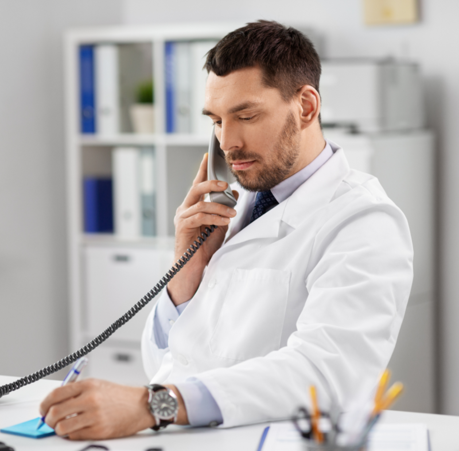 Healthcare professional in office environment